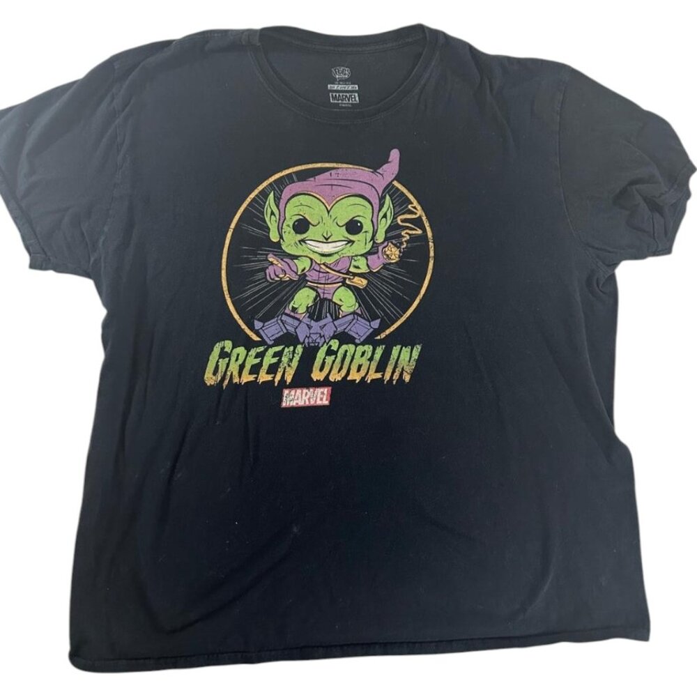 Marvel Shirt Black Short Sleeve Size 2XL Green Goblin